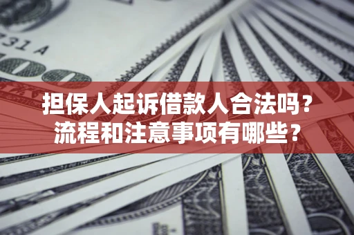 北京担保人起诉借款人合法吗？流程和注意事项有哪些？