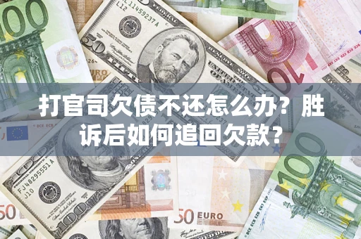 北京打官司欠债不还怎么办？胜诉后如何追回欠款？
