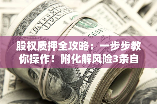 北京股权质押全攻略：一步步教你操作！附化解风险3条自救法则